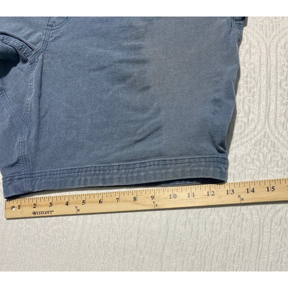 Duluth Trading Co Flex Fire Hose Relaxed Fit Blue Cargo Work Shorts Mens 40 - Picture 12 of 14